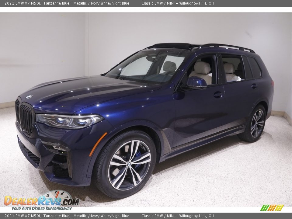 Tanzanite Blue II Metallic 2021 BMW X7 M50i Photo #3