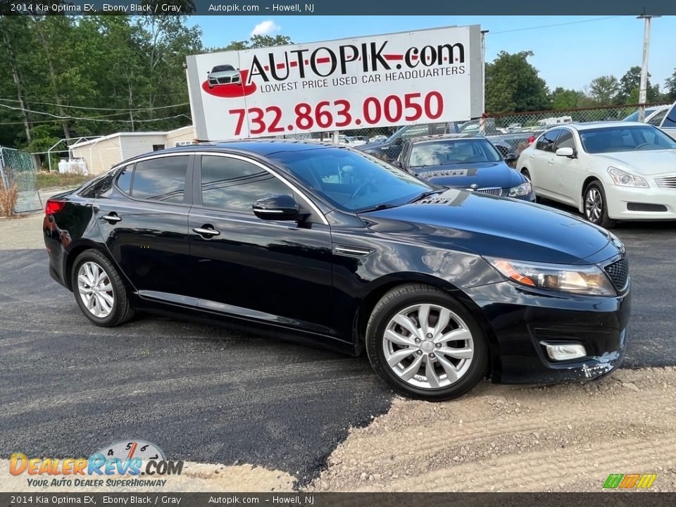 2014 Kia Optima EX Ebony Black / Gray Photo #1