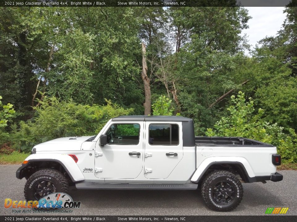 2021 Jeep Gladiator Overland 4x4 Bright White / Black Photo #1