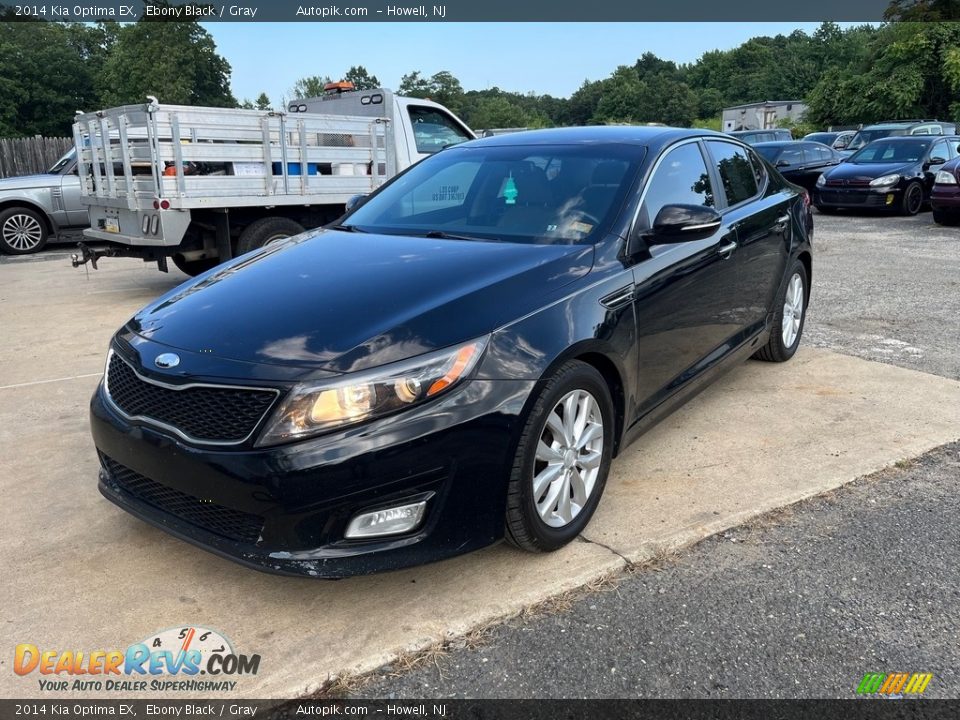 2014 Kia Optima EX Ebony Black / Gray Photo #2