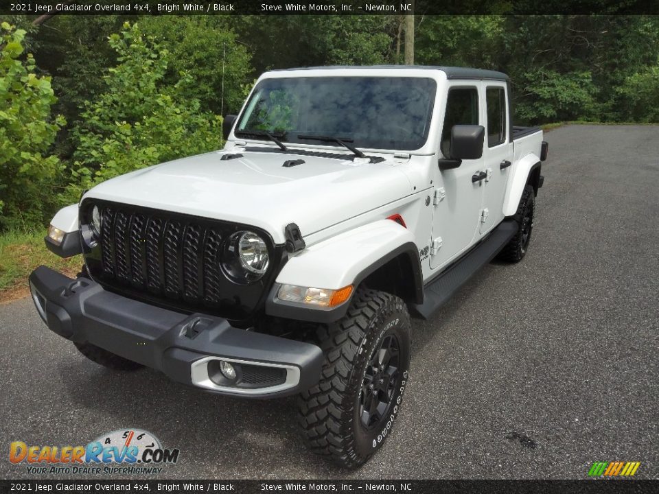 2021 Jeep Gladiator Overland 4x4 Bright White / Black Photo #2