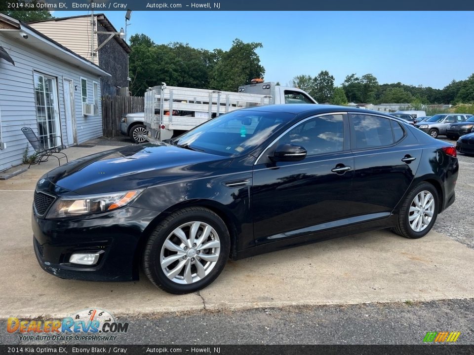 2014 Kia Optima EX Ebony Black / Gray Photo #3