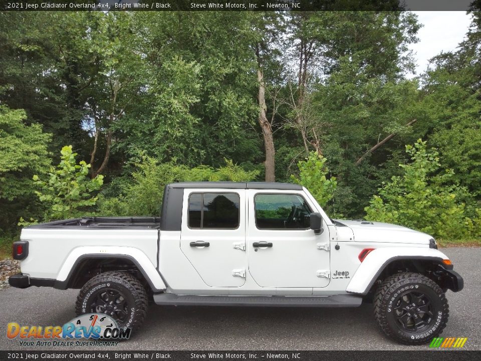 2021 Jeep Gladiator Overland 4x4 Bright White / Black Photo #6