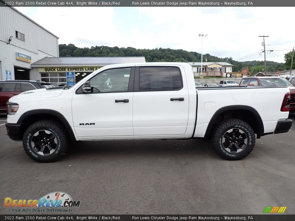 Bright White 2022 Ram 1500 Rebel Crew Cab 4x4 Photo #2