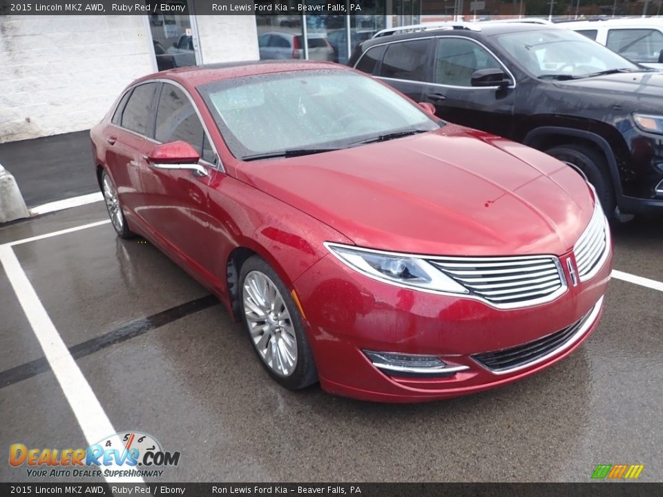 Ruby Red 2015 Lincoln MKZ AWD Photo #3