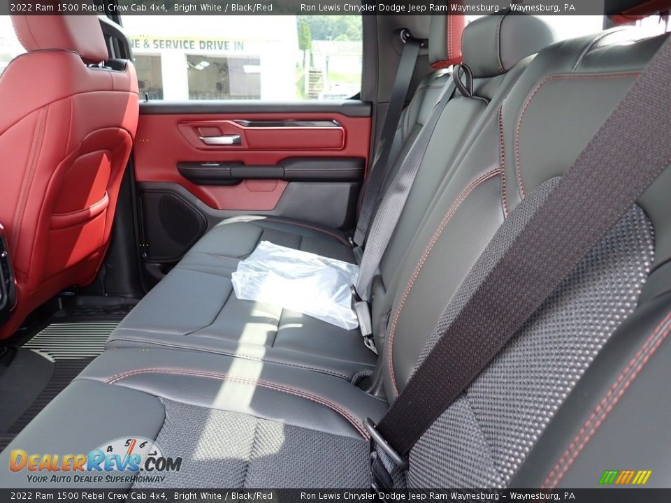 Rear Seat of 2022 Ram 1500 Rebel Crew Cab 4x4 Photo #11