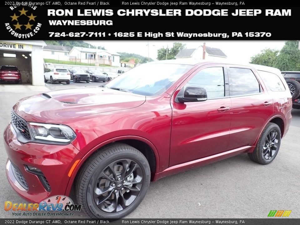 2022 Dodge Durango GT AWD Octane Red Pearl / Black Photo #1