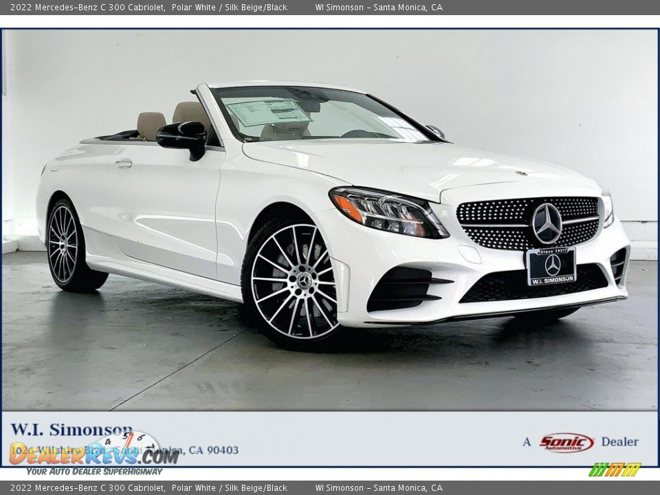 2022 Mercedes-Benz C 300 Cabriolet Polar White / Silk Beige/Black Photo #1