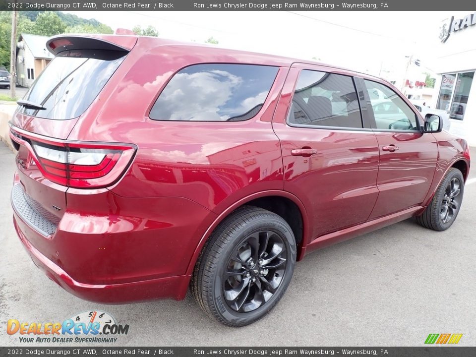 2022 Dodge Durango GT AWD Octane Red Pearl / Black Photo #6