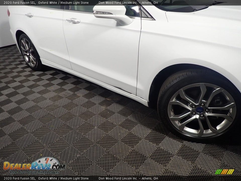 2020 Ford Fusion SEL Oxford White / Medium Light Stone Photo #4
