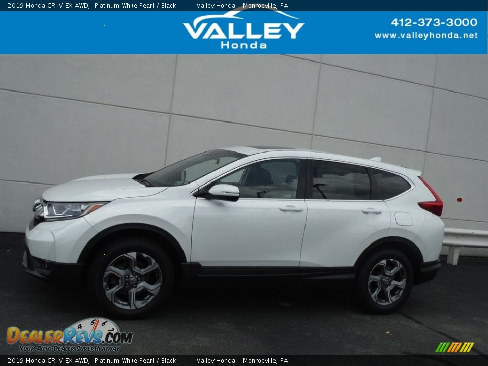 2019 Honda CR-V EX AWD Platinum White Pearl / Black Photo #2