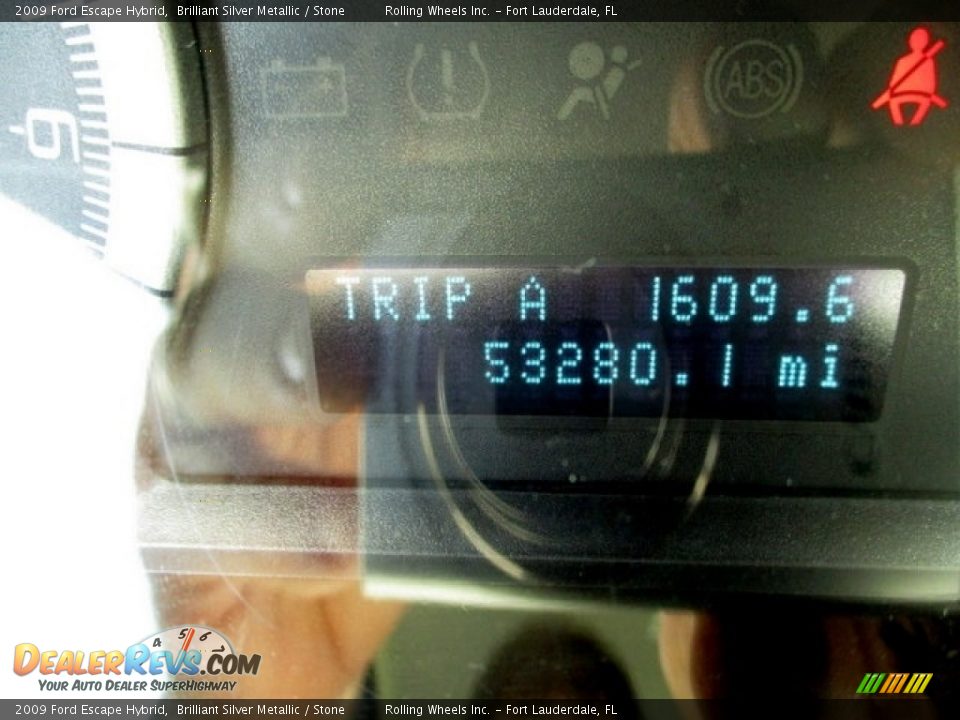 2009 Ford Escape Hybrid Brilliant Silver Metallic / Stone Photo #2