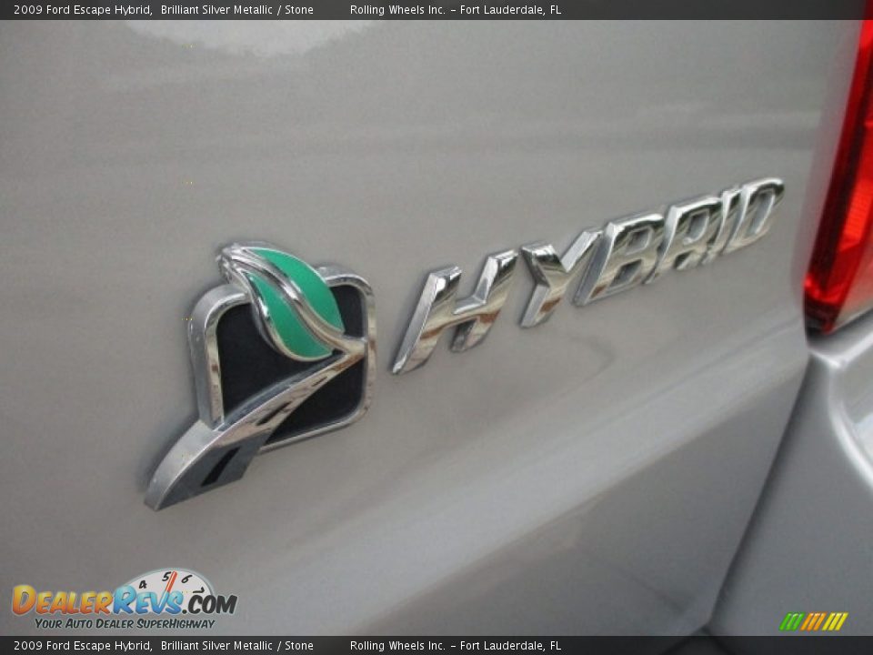 2009 Ford Escape Hybrid Brilliant Silver Metallic / Stone Photo #4