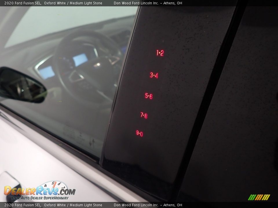2020 Ford Fusion SEL Oxford White / Medium Light Stone Photo #20