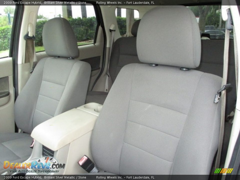 2009 Ford Escape Hybrid Brilliant Silver Metallic / Stone Photo #6