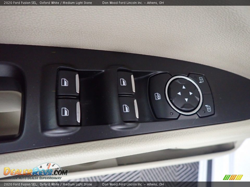 2020 Ford Fusion SEL Oxford White / Medium Light Stone Photo #22