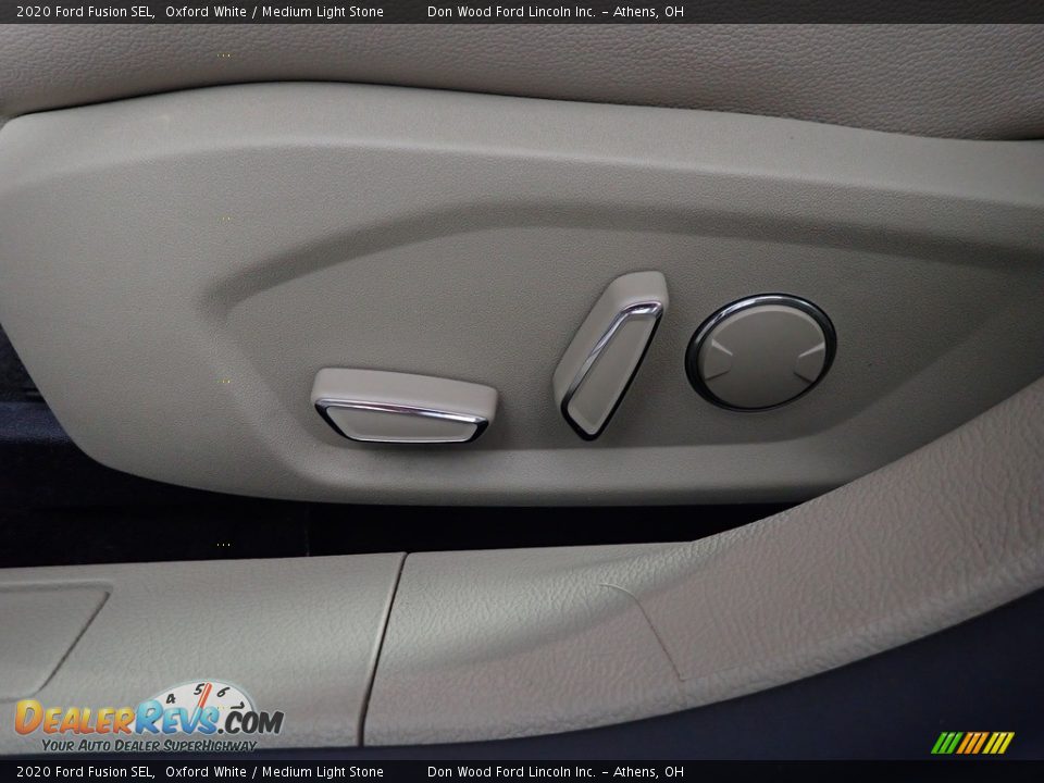 2020 Ford Fusion SEL Oxford White / Medium Light Stone Photo #24
