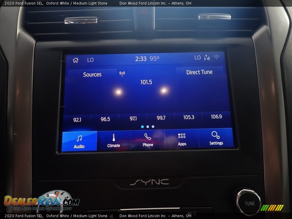 2020 Ford Fusion SEL Oxford White / Medium Light Stone Photo #27