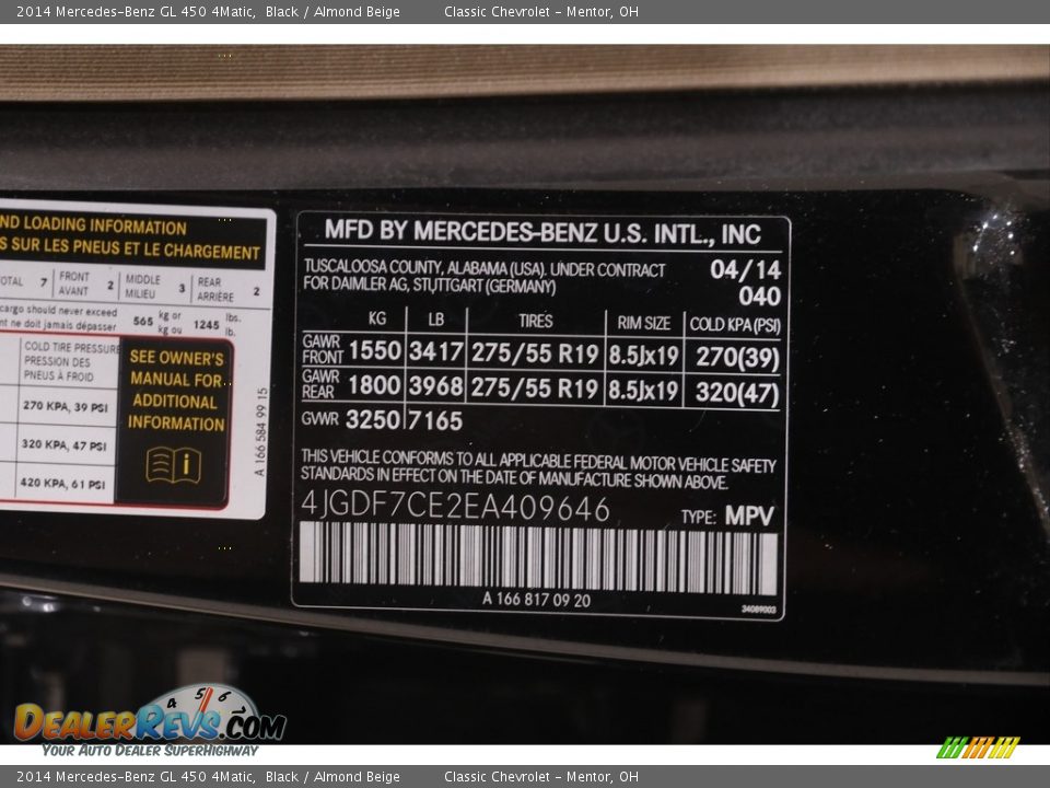 2014 Mercedes-Benz GL 450 4Matic Black / Almond Beige Photo #24