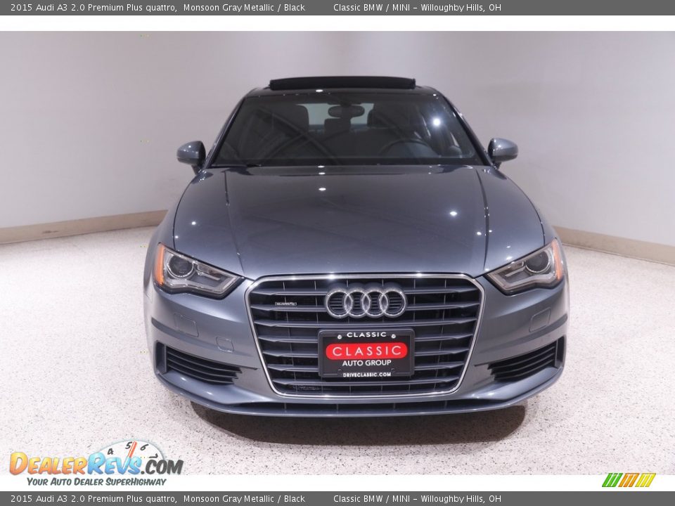 2015 Audi A3 2.0 Premium Plus quattro Monsoon Gray Metallic / Black Photo #2