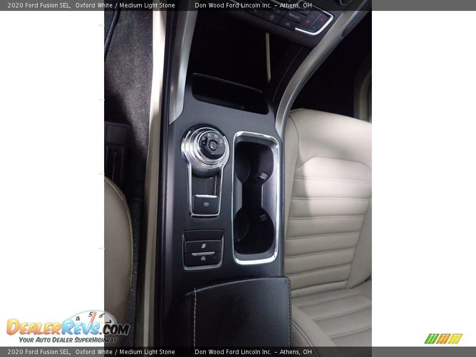 2020 Ford Fusion SEL Oxford White / Medium Light Stone Photo #33