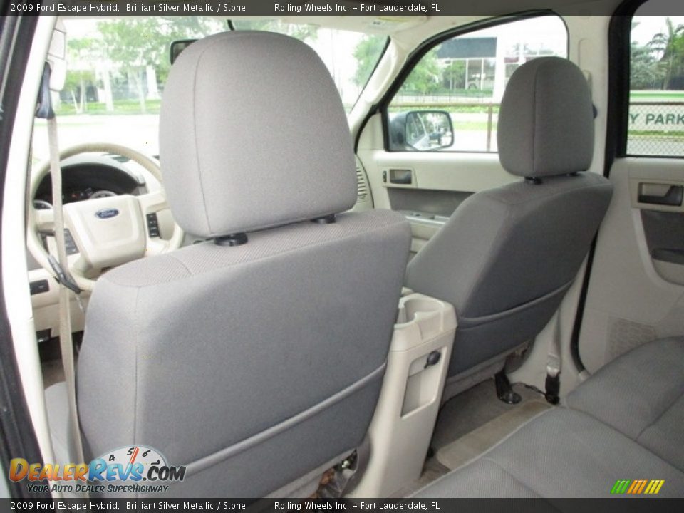 2009 Ford Escape Hybrid Brilliant Silver Metallic / Stone Photo #18