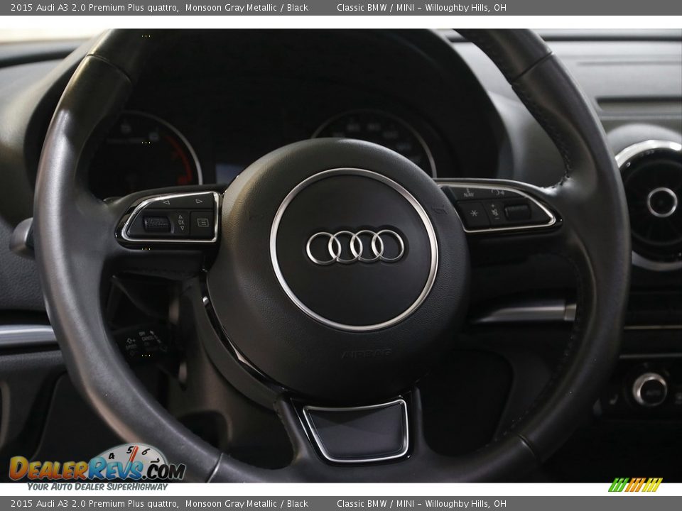 2015 Audi A3 2.0 Premium Plus quattro Monsoon Gray Metallic / Black Photo #7