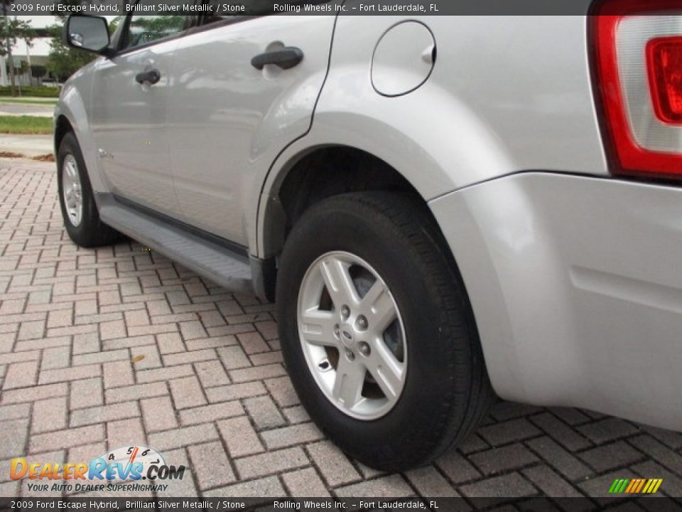 2009 Ford Escape Hybrid Brilliant Silver Metallic / Stone Photo #21