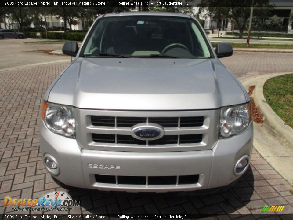 2009 Ford Escape Hybrid Brilliant Silver Metallic / Stone Photo #23