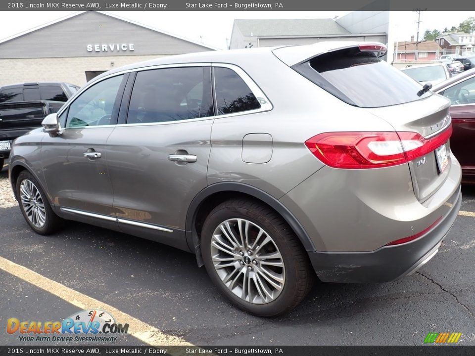 2016 Lincoln MKX Reserve AWD Luxe Metallic / Ebony Photo #2