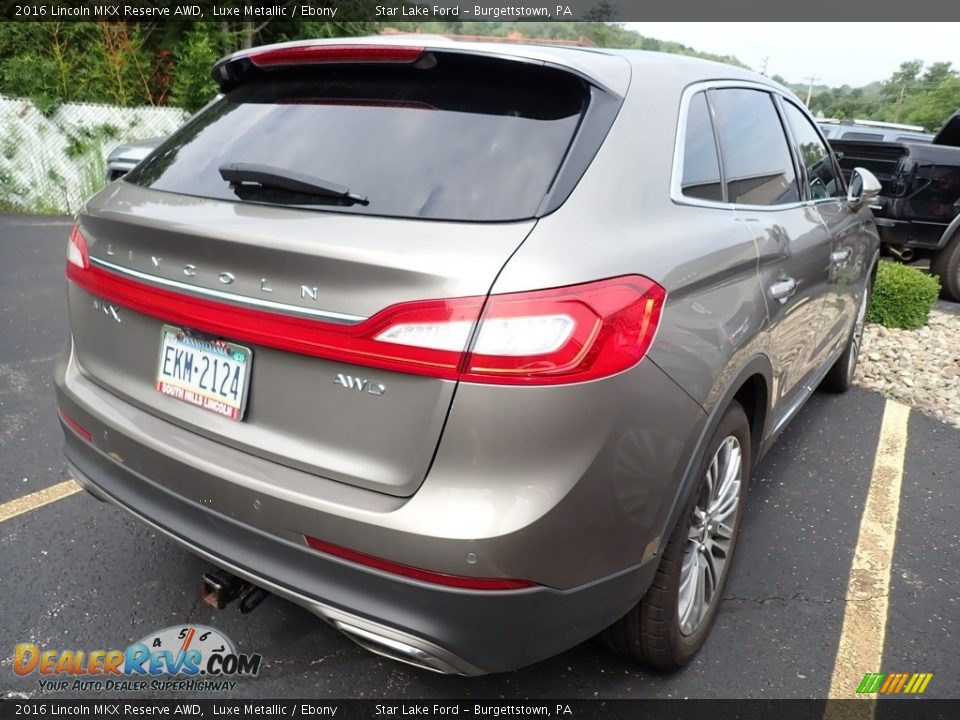 2016 Lincoln MKX Reserve AWD Luxe Metallic / Ebony Photo #3