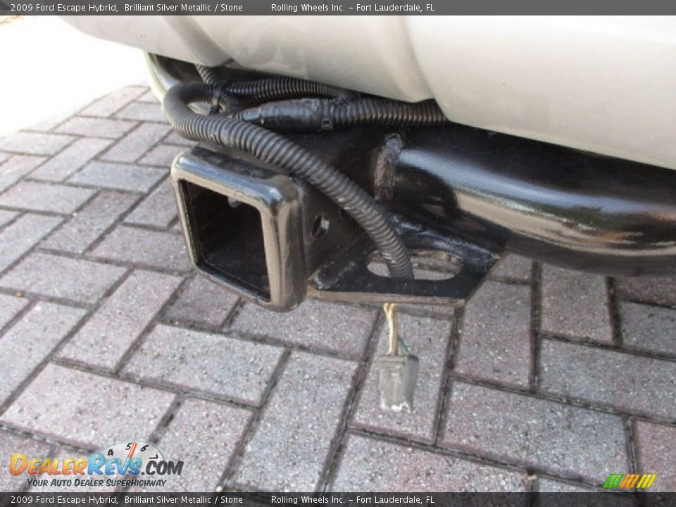 2009 Ford Escape Hybrid Brilliant Silver Metallic / Stone Photo #27