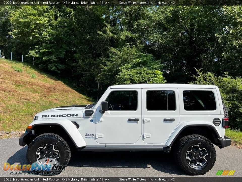 2022 Jeep Wrangler Unlimited Rubicon 4XE Hybrid Bright White / Black Photo #1