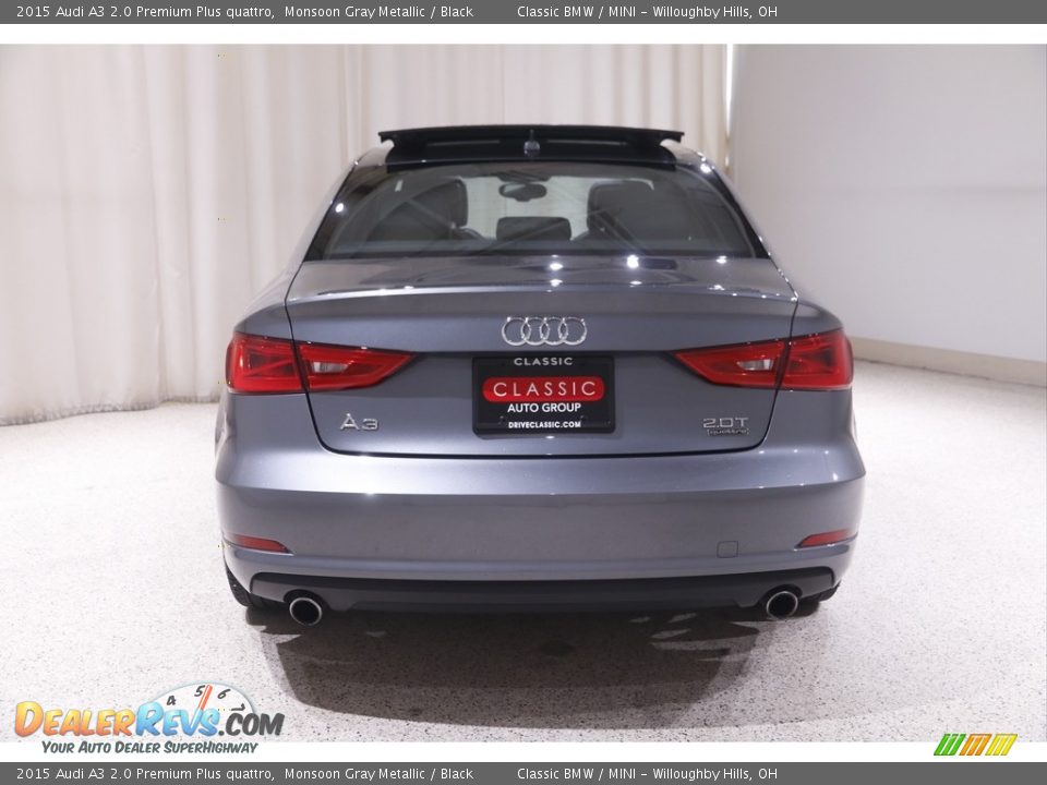 2015 Audi A3 2.0 Premium Plus quattro Monsoon Gray Metallic / Black Photo #18