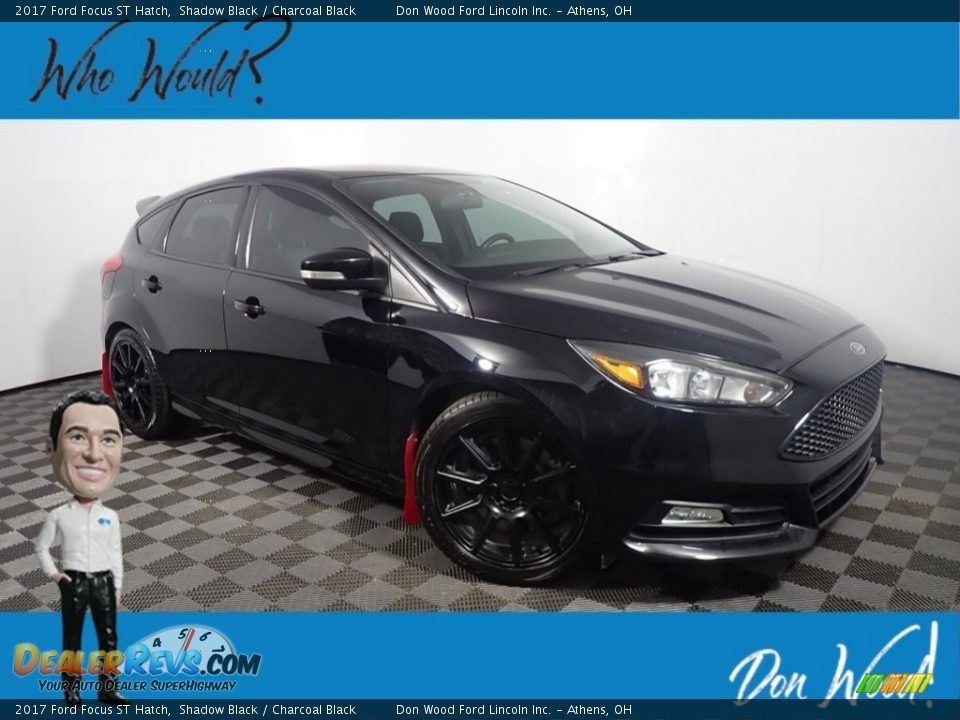 2017 Ford Focus ST Hatch Shadow Black / Charcoal Black Photo #1