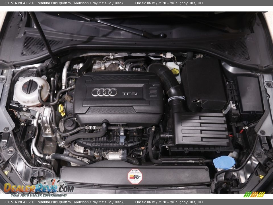 2015 Audi A3 2.0 Premium Plus quattro Monsoon Gray Metallic / Black Photo #19