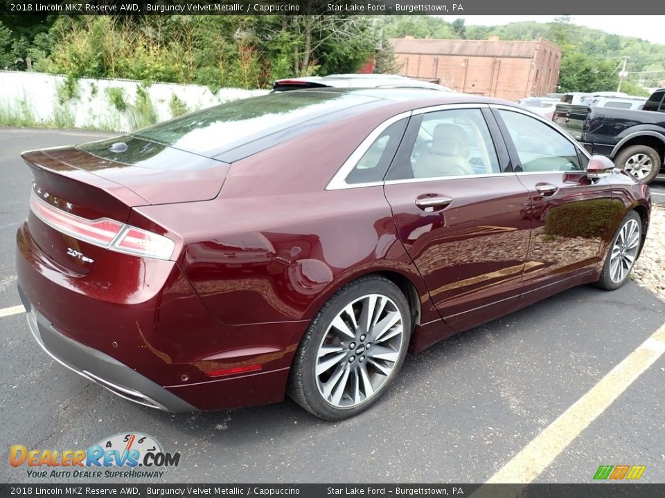 2018 Lincoln MKZ Reserve AWD Burgundy Velvet Metallic / Cappuccino Photo #3