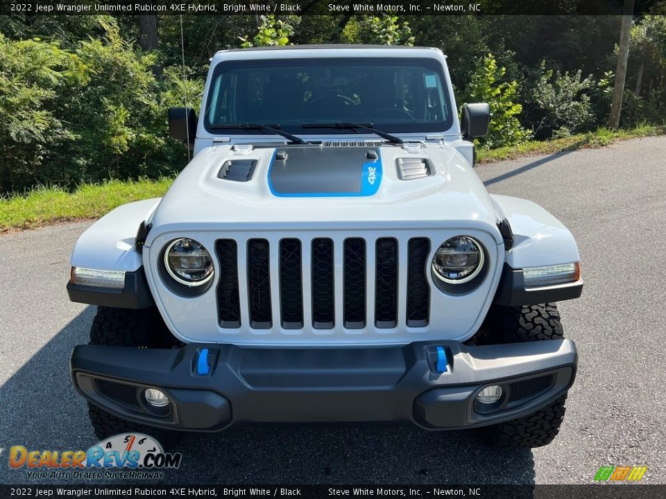 2022 Jeep Wrangler Unlimited Rubicon 4XE Hybrid Bright White / Black Photo #4