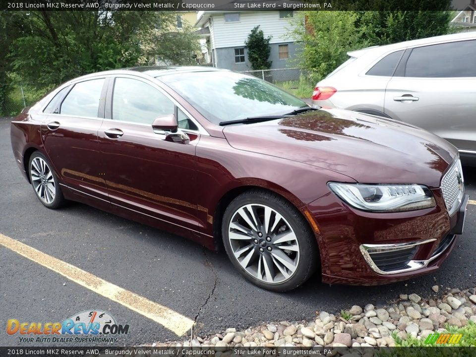 2018 Lincoln MKZ Reserve AWD Burgundy Velvet Metallic / Cappuccino Photo #4