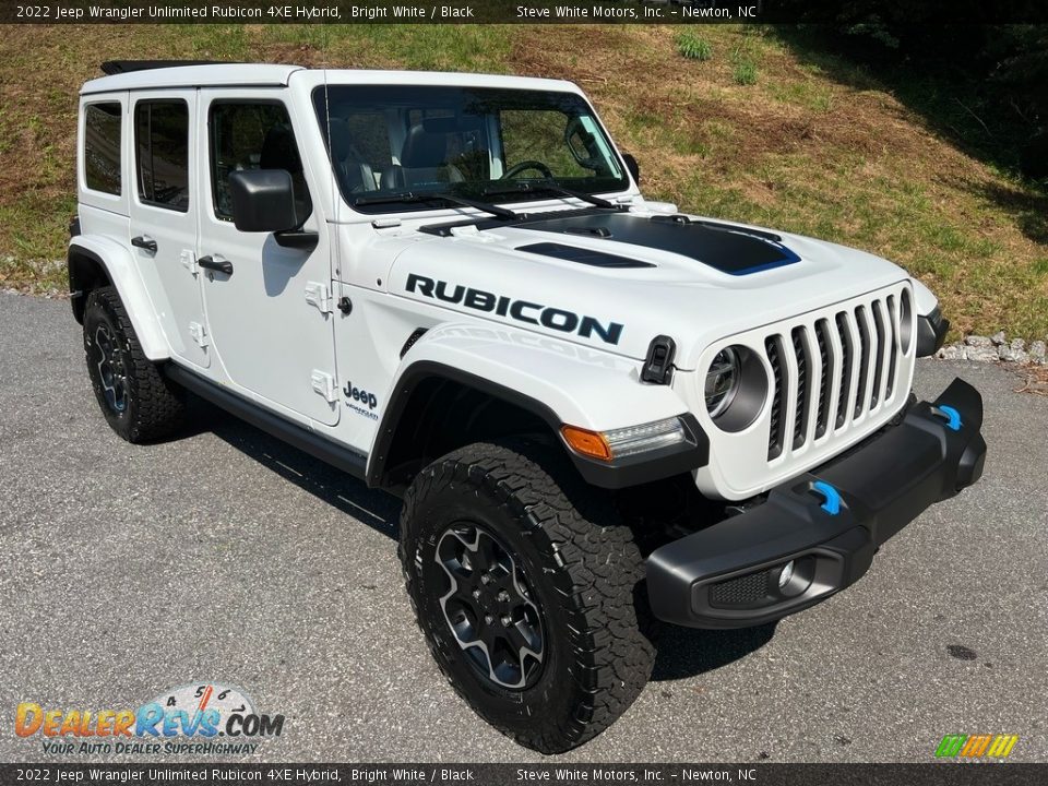 2022 Jeep Wrangler Unlimited Rubicon 4XE Hybrid Bright White / Black Photo #5