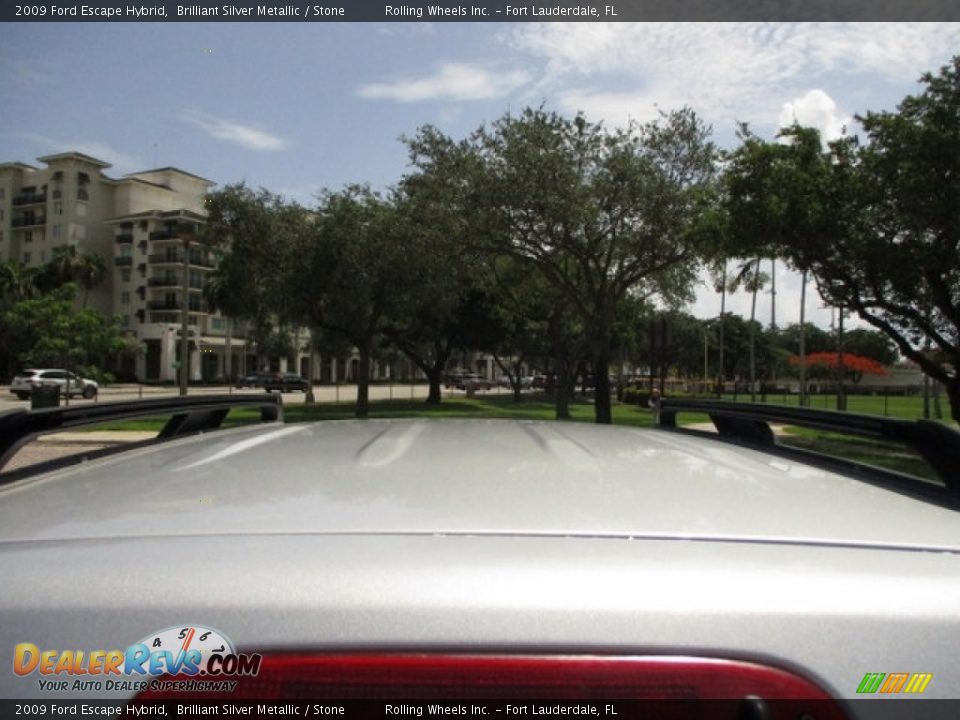 2009 Ford Escape Hybrid Brilliant Silver Metallic / Stone Photo #34