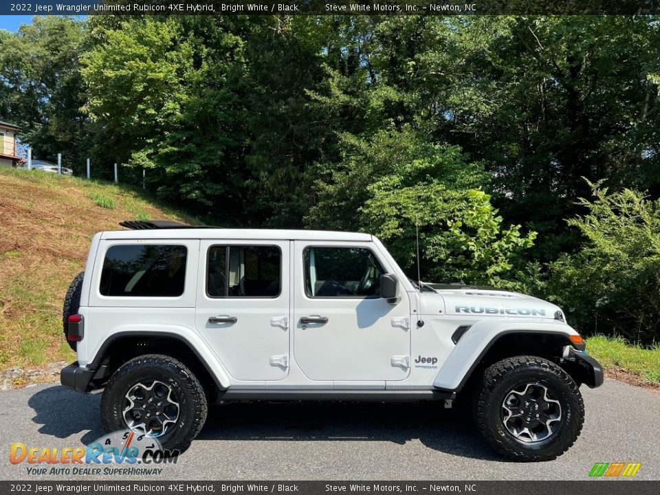 2022 Jeep Wrangler Unlimited Rubicon 4XE Hybrid Bright White / Black Photo #6