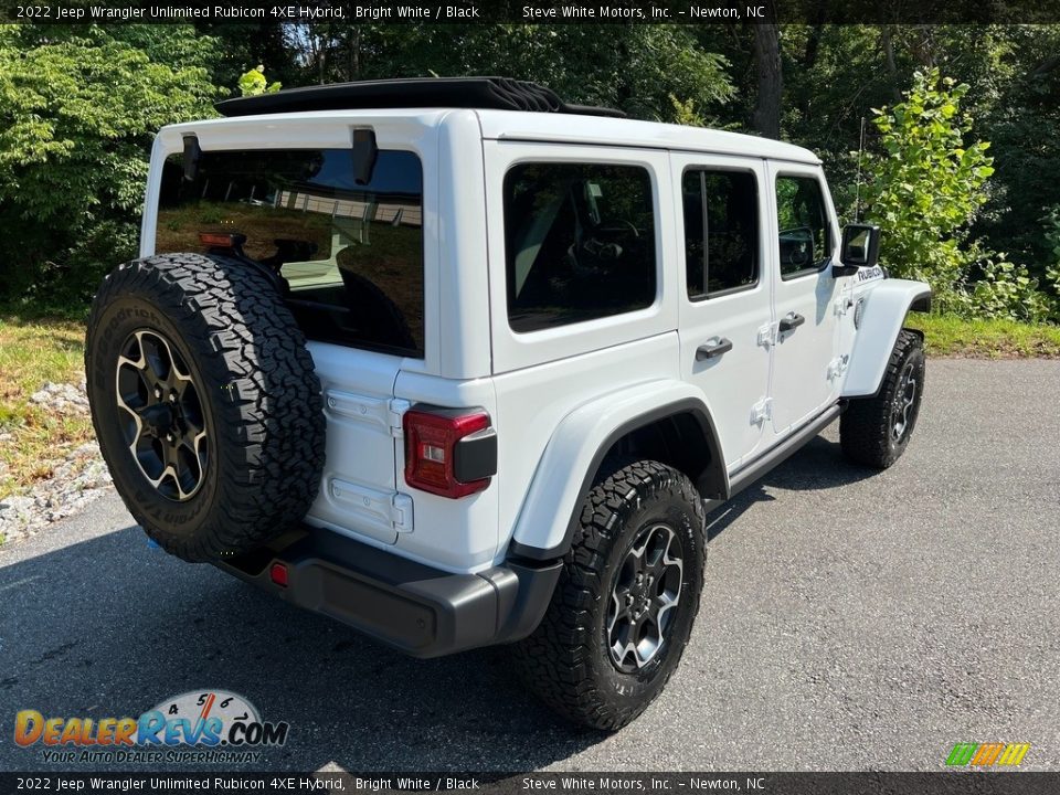 2022 Jeep Wrangler Unlimited Rubicon 4XE Hybrid Bright White / Black Photo #7