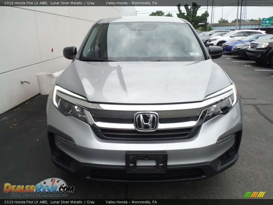 2019 Honda Pilot LX AWD Lunar Silver Metallic / Gray Photo #4