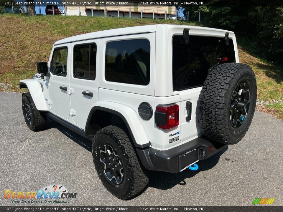 2022 Jeep Wrangler Unlimited Rubicon 4XE Hybrid Bright White / Black Photo #9