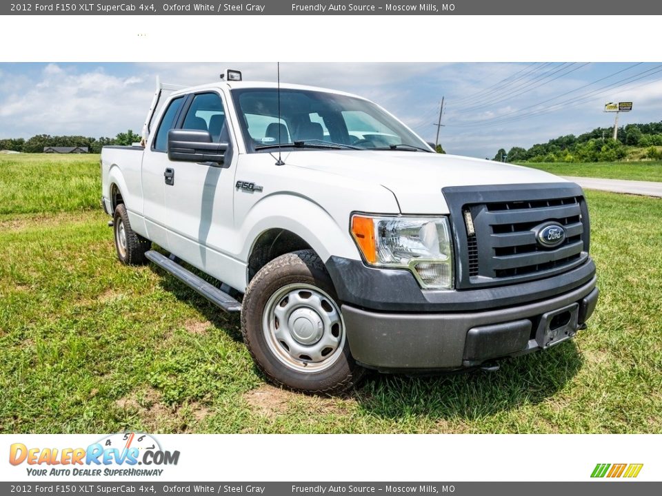 2012 Ford F150 XLT SuperCab 4x4 Oxford White / Steel Gray Photo #1