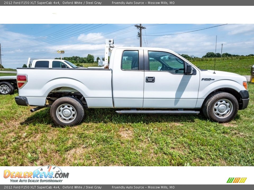 2012 Ford F150 XLT SuperCab 4x4 Oxford White / Steel Gray Photo #3