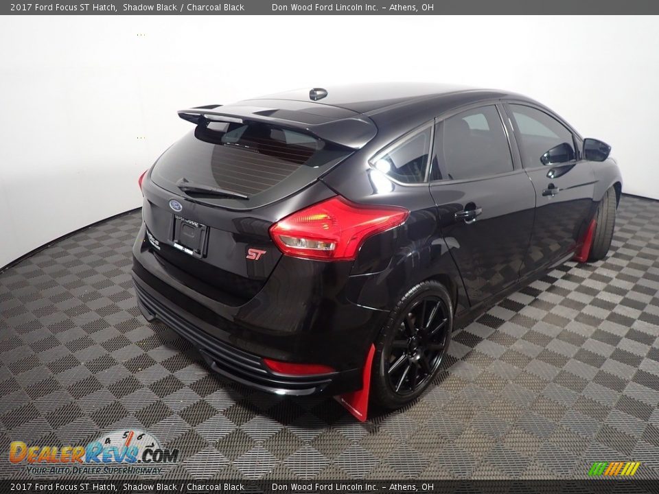 2017 Ford Focus ST Hatch Shadow Black / Charcoal Black Photo #17