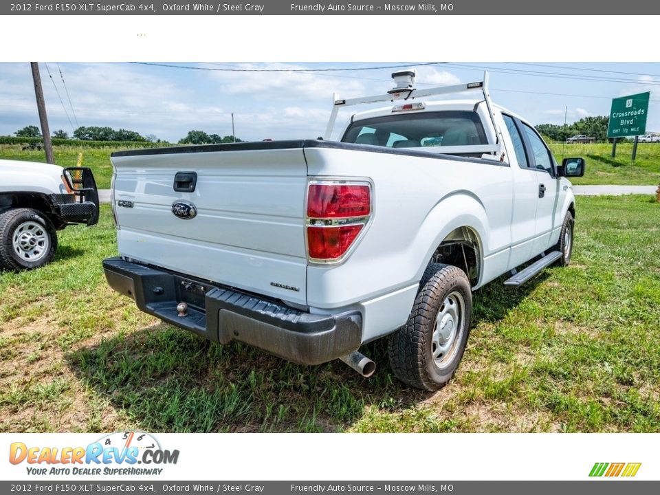 2012 Ford F150 XLT SuperCab 4x4 Oxford White / Steel Gray Photo #4