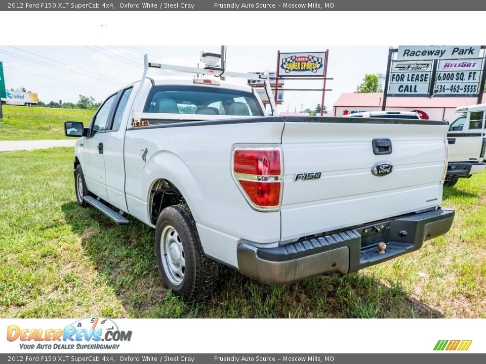 2012 Ford F150 XLT SuperCab 4x4 Oxford White / Steel Gray Photo #6